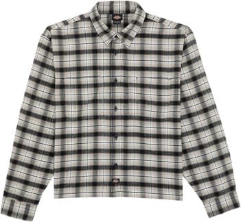 Jerome Cropped Flannel Shirt Black