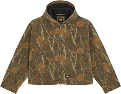 Miami Canvas Camo Hooded Jacket Camouflage