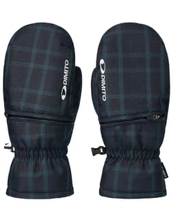 Checker Easy Open Mitten Navy Check