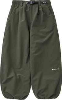 Banded Wide Pants Dry Mugwort