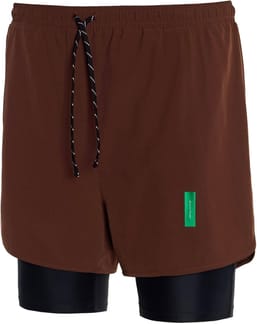 Layered Training Shorts Espresso/Black