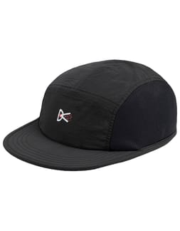 Nylon Paneled Mesh Hat Black