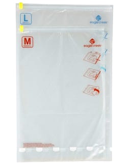 Pack-It™ Compression Sac Set M/L Clear/Flame/Orange