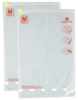 Pack-It™ Compression Sac Set M/M Clear/Flame/Orange