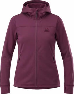 W Bellacha Hoody Fleece Mauve Wine