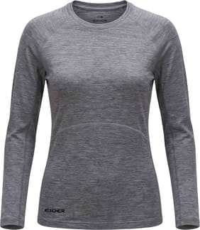 W Eider Merino 190 Top Heather Grey