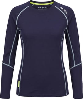 W Eider x Snowleader Merino 180 Top Navy