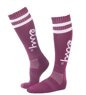Cheerleader Wool Socks Pinkgundy