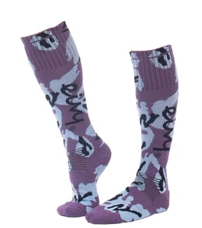 Cheerleader Wool Socks Purple Stray
