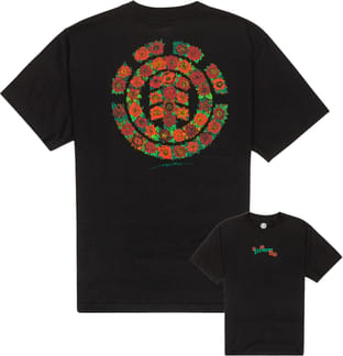 Hirotton Botanical M Tees Flint Black