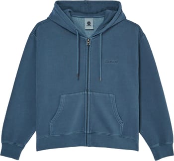 Lowcase Pigment Zip Hood sweatshirt W Dark Slate