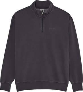 Lowcase Pigment Quarter Zip Sweatshirt Off Black