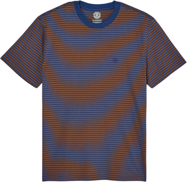 Icon Embroidery SS Tee Dark Denim Sepia