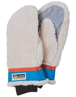 Teddy Mitten Beige/Blue