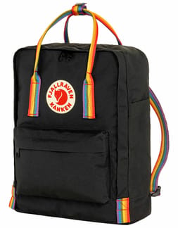 Kånken Rainbow Black-Rainbow Pattern