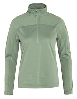 Abisko Lite Fleece Half Zip W Misty Green