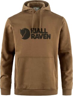 Fjällräven Logo Hoodie M Wood Brown