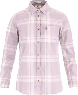 Övik Lite Flannel Shirt W Lavender Mist Eggshell
