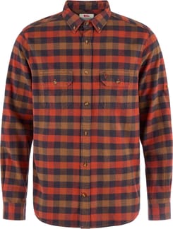 Skog Relaxed Shirt M Autumn Leaf Wood Brown