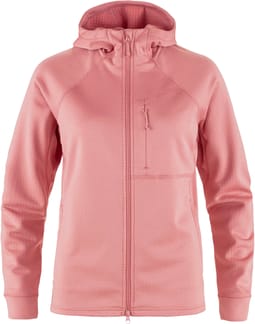 Abisko Grid Fleece Hoodie W Dusty Rose