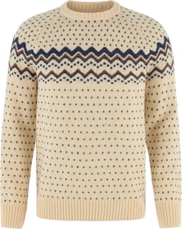Övik Knit Sweater M Light Beige Navy