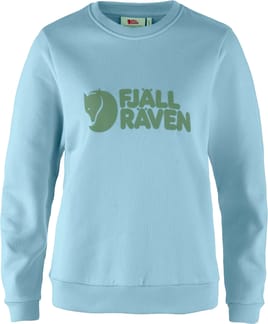 Fjällräven Logo Sweater W Breeze Blue Patina Green