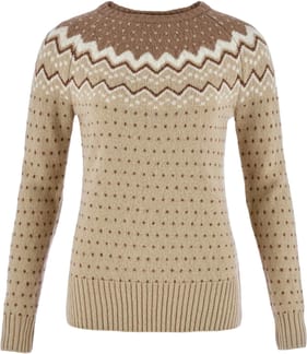 Övik Knit Sweater W Fossil Suede Brown