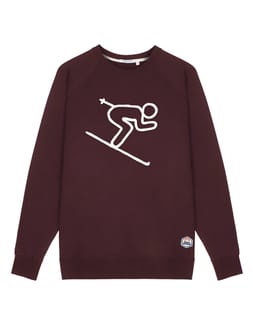 M Sweat Clyde Skieur Dark Burgundy