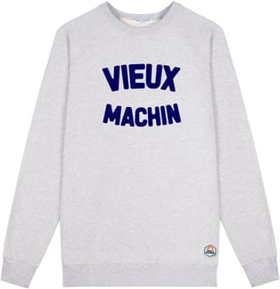 M Sweat Clyde Vieux Machin Heather Grey