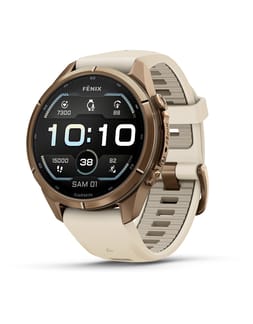 Fēnix® 9 Pro Amoled 43mm Sapphire Titane Gold Beige Crème/Gris Cendré