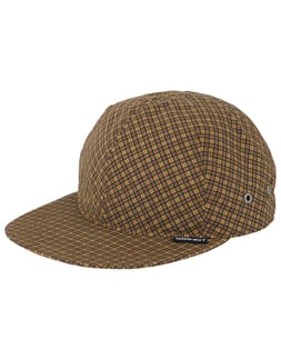 Mini Check Nylon Cap Brown Check