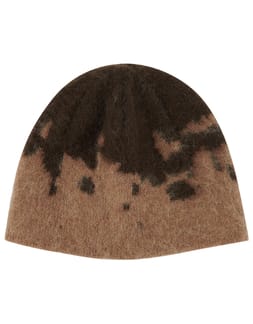 Mohair Splatter Beanie Taupe Splatter
