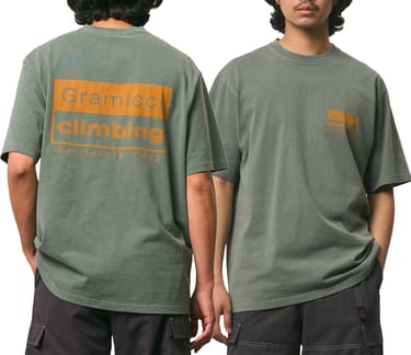 Gramicci Climbing Tee Pigment Dyed Sage Pigment