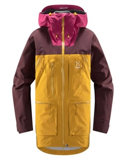 Vassi GTX Pro Jacket Women Autumn Leaves/Burgundy Brown