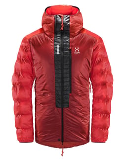 L.I.M ZT Down Jacket Men True Black/Zenith Red