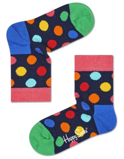 Kids Big Dot Sock Navy