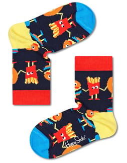 Kids Food Friends Sock Navy