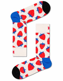 Strawberry Sock White