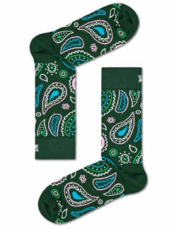 Paisley Sock Dark Green
