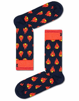 Flames Sock Navy