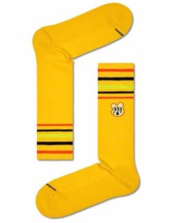 Bear With Me Crew Sock Dark Yellow