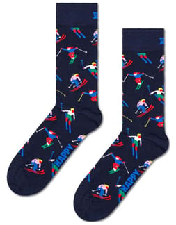 Skiing Sock Navy