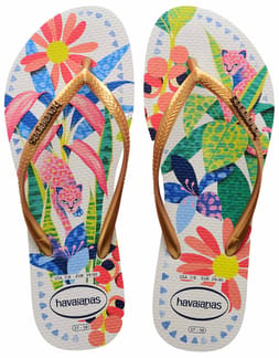 Slim Tropical White/Blue