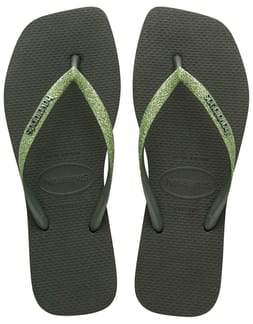 Square Glitter Olive Green