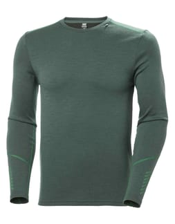 Lifa Merino Midweight Crew Darkest Spruce
