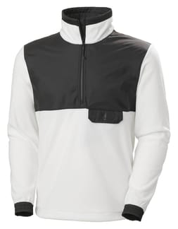 Yu 1/2 Zip Fleece White