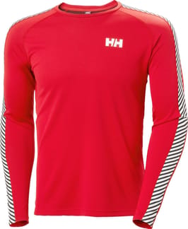Lifa Active Stripe Crew Red