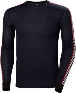 HH Lifa Stripe Crew Navy