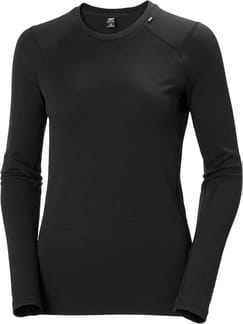 W Lifa Merino Midweight Crew Black