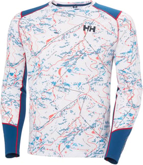 Lifa Active Crew White Slope Map Aop